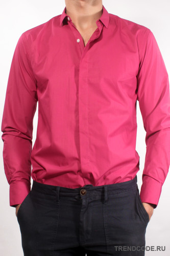 Розовая мужская рубашка